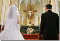 Католическое венчание крест