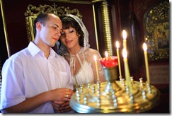 Свадебные фото венчания у икон
